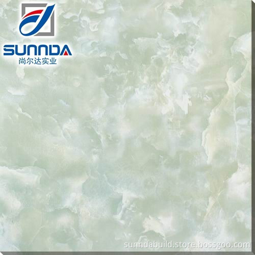 sunnda glaze polished porcelain emerald green flooring tile